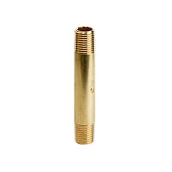 ATC 1/4 in. MPT X 1/4 in. D MPT Yellow Brass Nipple 3 in. L