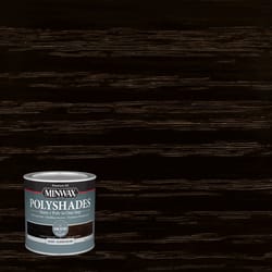 Minwax PolyShades Semi-Transparent Gloss Classic Black Stain/Polyurethane Finish 1/2 pt