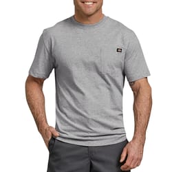 Dickies L Short Sleeve Men's Crew Neck Gray Tee Shirt