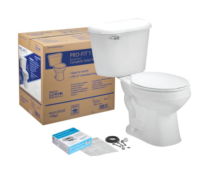 UPC 046587033918 product image for Mansfield Alto Pro-Fit 1 Round Complete Toilet 1.6 gal. White | upcitemdb.com