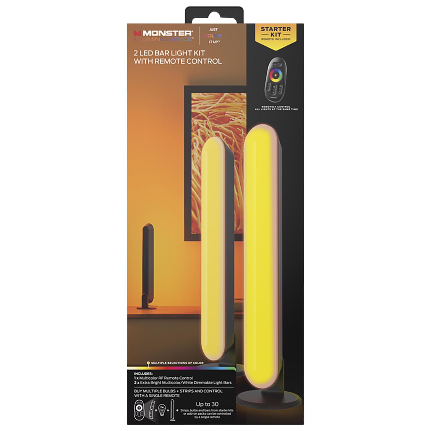 Monster Illuminessence Color Changing Plug in LED Mood Light Bar Kit