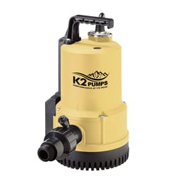 K2 Pumps 1/3 HP 2400 gph Thermoplastic Tethered Float Switch AC Submersible Sump Pump