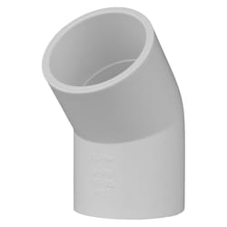 Charlotte Pipe Schedule 40 1-1/2 in. Slip X 1-1/2 in. D Slip PVC Elbow 1 pk