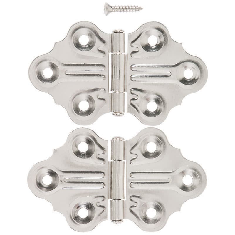 Ace 1.4 in. W X 1-1/4 in. L Nickel Steel Cabinet Hinge 2 pk - 01-3132-212 - Hardware Accessories  sku 01-3132-212