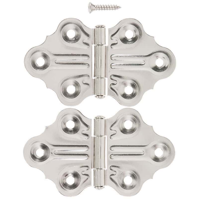 Ace 1.4 in. W X 11/4 in. L Nickel Steel Hinge 2 pk Mfr 01