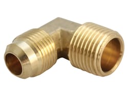 JMF Company 3/8 in. Flare X 1/4 in. D MPT Brass 90 Degree Street Elbow