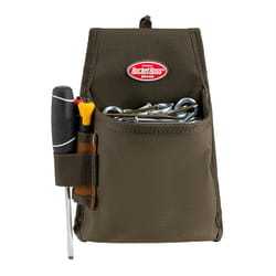 Bucket Boss FlapFit 1 pocket Polyester Tool and Fastener Pouch 6.5 in. L X 9 in. H Brown