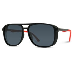 WearMe Pro Black/Red Frame Black Lens Sunglasses