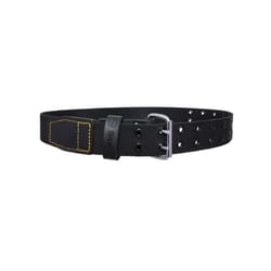 Dave White's Site Pro SiteGear Leather Double Grommet Work Belt Black XL 40 in. 44 in.