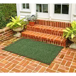 GrassWorx 36 in. W X 60 in. L Evergreen Flair Astroturf Door Mat