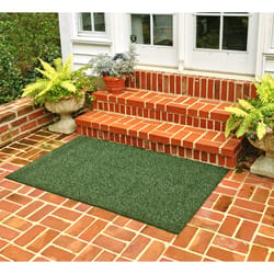 GrassWorx 36 in. W X 60 in. L Evergreen Flair Astroturf Door Mat