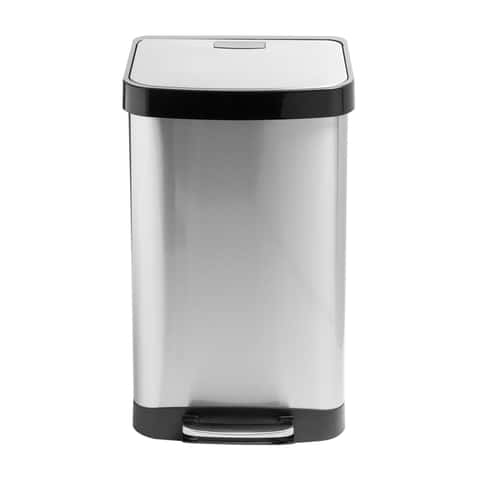 13 Gallon Square Trash Container with Liner