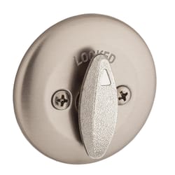 Kwikset Satin Nickel Metal Deadbolt