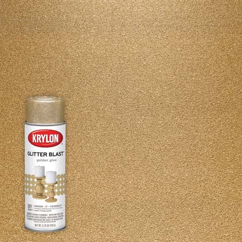 Krylon Glitter Blast Gloss Golden Glow Glitter Spray Paint (NET WT.  10.25-oz) in the Spray Paint department at