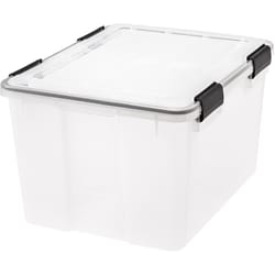 husky 11 in. and 7 in. polycarbonate waterproof storage bin combo 