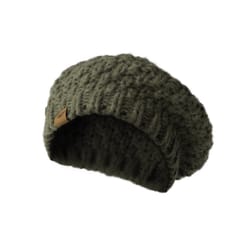 Britt's Knits Everyday Beret Hat Olive One Size Fits Most