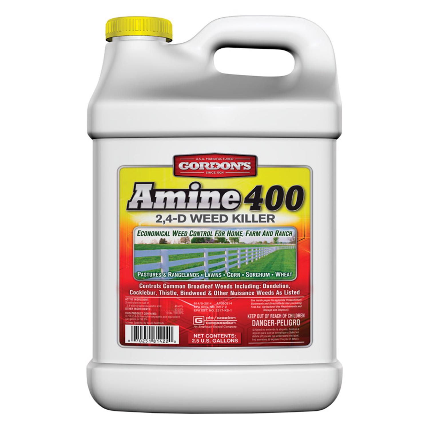 Image of Amine 400 weed killer being transported in a truck