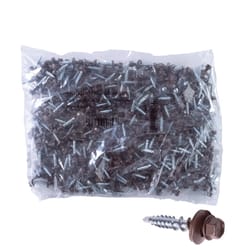 HILLMAN Power Pro No. 10 Ga. X 1 in. L Hex Drive Washer Head Coarse Roofing Screws