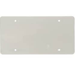 Custom Accessories Black Polycarbonate License Plate Cover