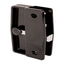 Prime-Line Zinc-Plated Black Plastic Latch and Pull 1 pk