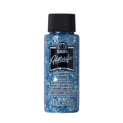 FolkArt Glitterific Glitter Berry Neon Craft Paint Exterior and Interior 2 oz