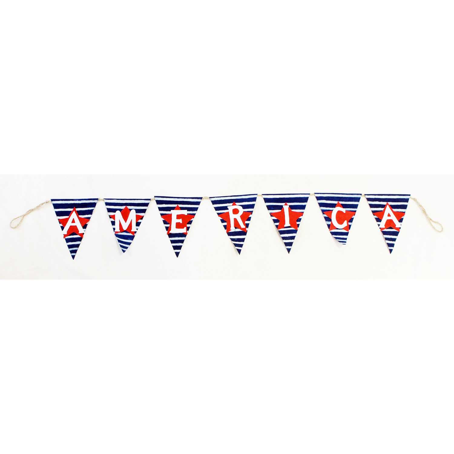 Sienna Americana Decorative Flags Red White Blue Fabric 1 Each