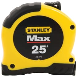 Stanley Max 25 ft. L X 1.13 in. W Tape Measure 1 pk