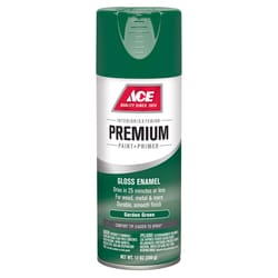 Ace Premium Gloss Garden Green Paint + Primer Enamel Spray 12 oz