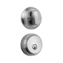 Brinks Push Pull Rotate Satin Nickel Steel Deadbolt