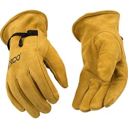 Kinco Men's Indoor/Outdoor Driver Gloves Gold M 1 pair