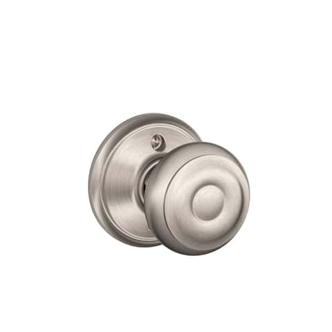 Schlage Bowery Matte Black Knob Right or Left Handed - Ace Hardware