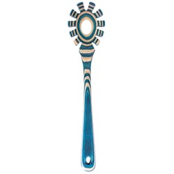 Totally Bamboo Baltique Mykonos Light Blue/Natural Birch Wood Spaghetti Spoon