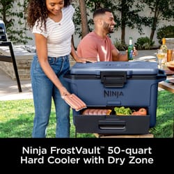 Ninja FrostVault Blue 50 qt. cap. Hard Cooler