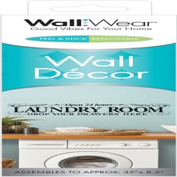 WallWear 1.5 in. H X 3 in. W X 9.25 in. L Vinyl Wall Decor