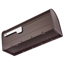 Architectural Mailboxes MB1 Modern Galvanized Steel Post Mount Rubbed Bronze Mailbox