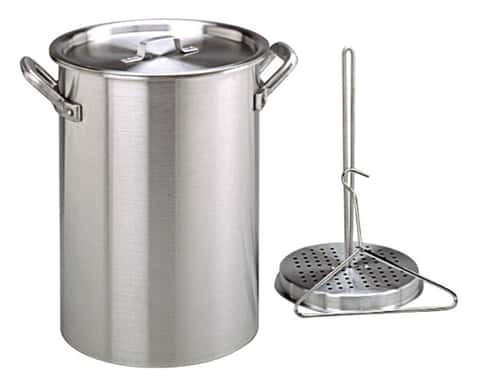 King Kooker 60-Quart Aluminum Cooking Pot Set and Basket in the