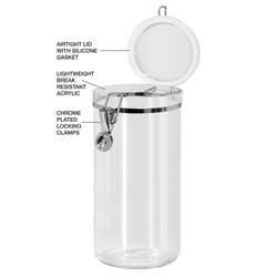 OGGI 72 oz Clear Clamp Canister 1 pk