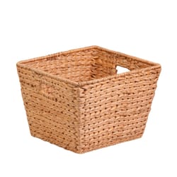 Honey-Can-Do Banana Leaf 15 in. L X 15 in. W X 12 in. H Brown/Natural Storage Basket