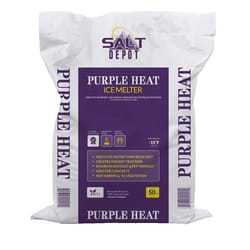 Salt Depot Purple Heat Magnesium Chloride/Sodium Chloride Pet Friendly Granule Ice Melt 50 lb