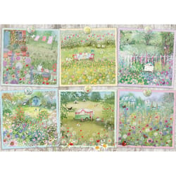 Cobble Hill Cottage Gardens Jigsaw Puzzle Cardboard 1000 pc