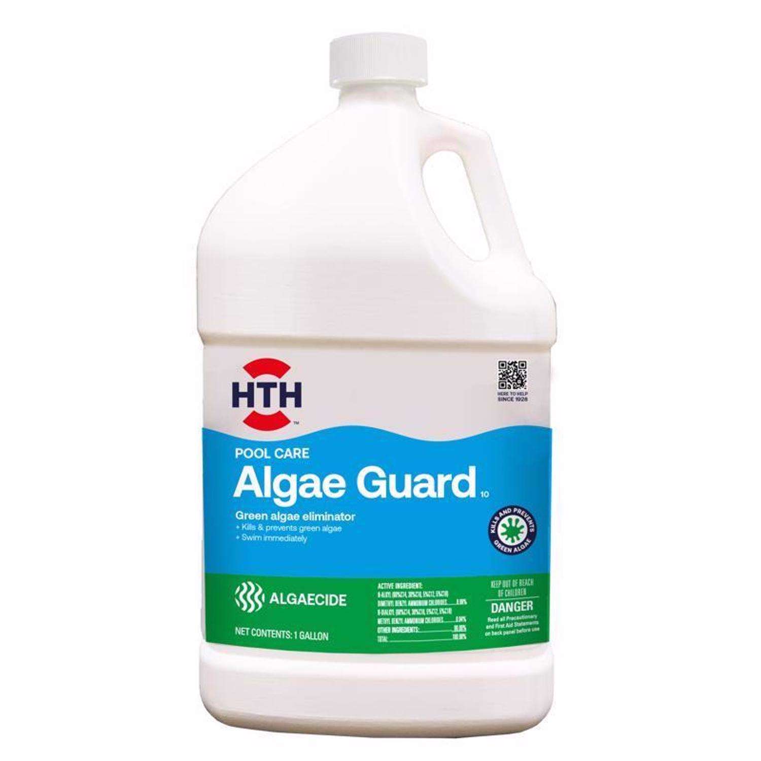 HTH 67032 Super Algae Guard Swimming Pool Algaecide Cleanser 1 Qt