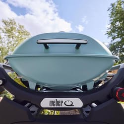 Weber Q 2800N+ 1500379 2 Burner Liquid Propane Grill Sky Blue