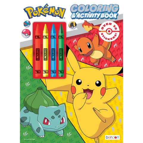 7 Pcs Crayon Bag, Party Favor, Pokemon Crayons. 