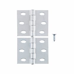 Ace 2-1/2 in. L Zinc-Plated Narrow Hinge 2 pk