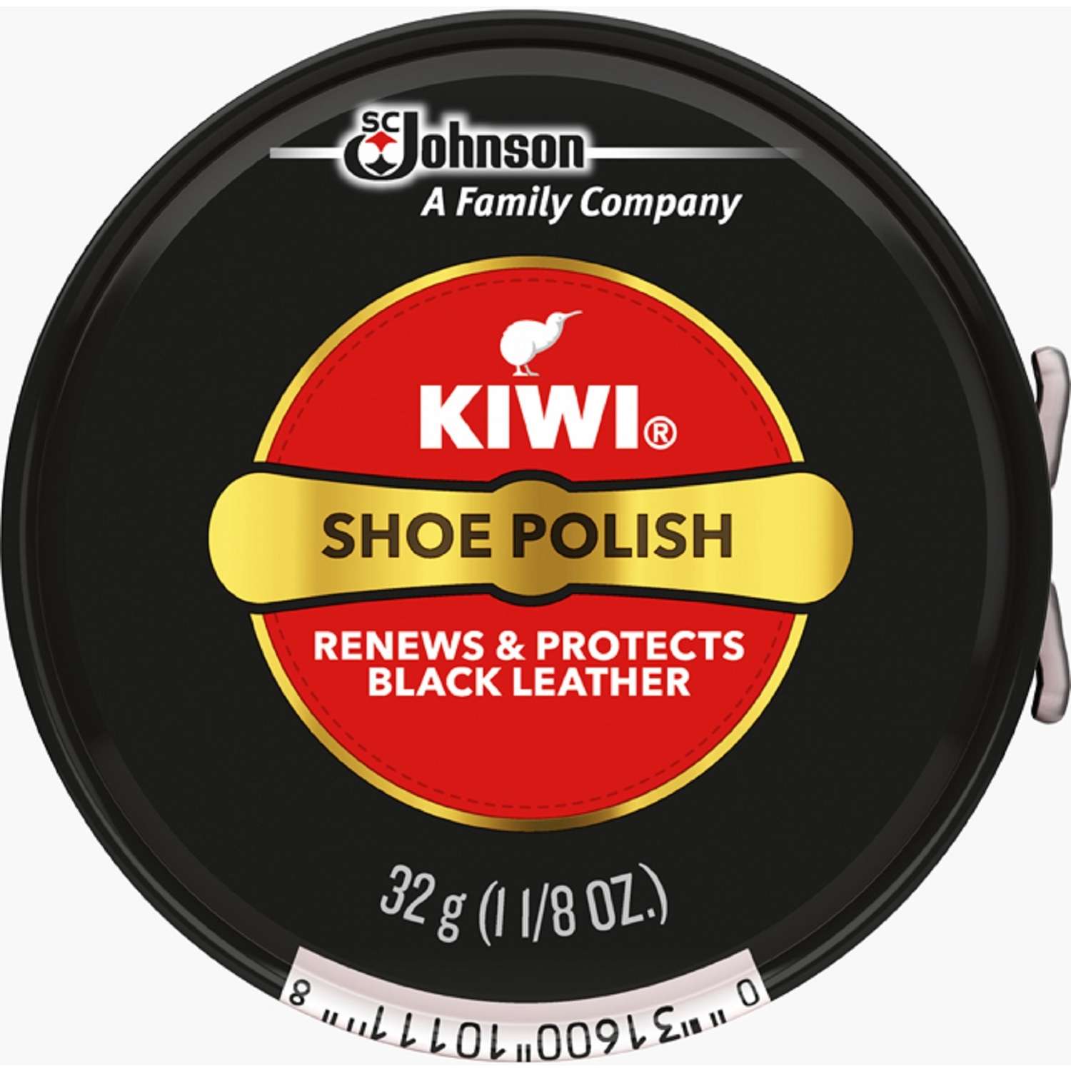 Kiwi Black Leather Shoe Polish 2.5 oz metal tin, Home Office Supply & Shoe  Care