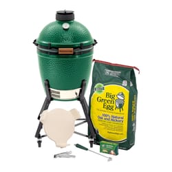Big Green Egg 15 in. Medium EGG in Nest Package Charcoal Kamado Grill and Smoker Green