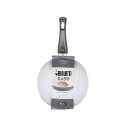 Bialetti Aeternum Ceramic Coated Aluminum Saute Pan 7.8 in. Silver/White