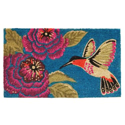 Home & More 2 ft. W X 3 ft. L Multi-color Hummingbird Delight Coir Door Mat