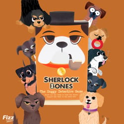 Fizz Sherlock Bones Card Game Multicolored