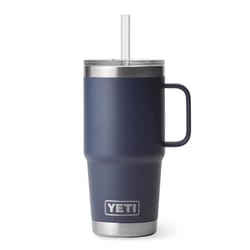 YETI Rambler 25 oz Navy BPA Free Straw Mug